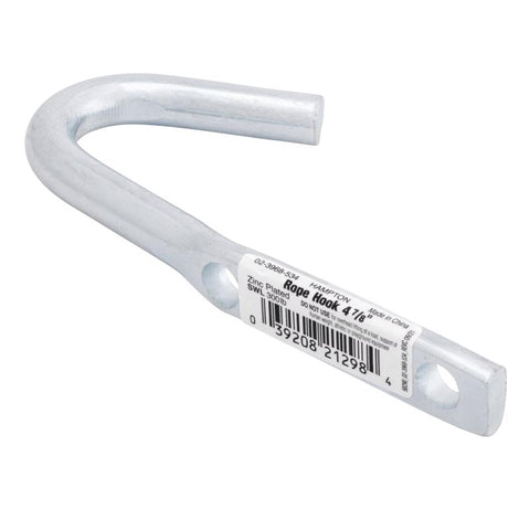 Hampton Small Zinc-Plated Silver Steel 4.875 in. L Rope Binding Hook 300 lb 1 pk (Pack of 10)