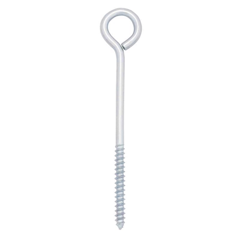 Hampton 1/4 in. X 4-1/2 in. L Zinc-Plated Steel Lag Thread Eyebolt (Pack of 10)