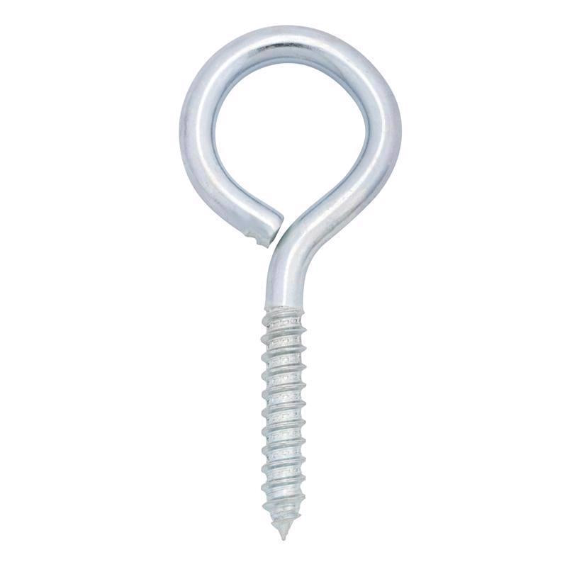 Hampton 3/8 in. X 4 in. L Zinc-Plated Steel Lag Thread Eyebolt (Pack of 10)
