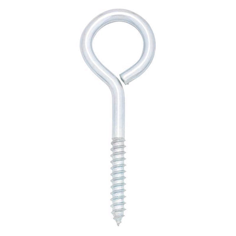Hampton 3/8 in. X 5 in. L Zinc-Plated Steel Lag Thread Eyebolt Nut Included (Pack of 10)