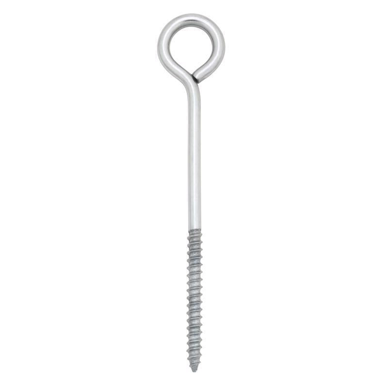 Hampton 1/4 in. X 5 in. L Stainless Stainless Steel Lag Thread Eyebolt (Pack of 5)