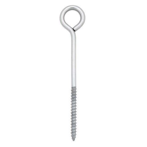 Hampton 1/4 in. X 5 in. L Stainless Stainless Steel Lag Thread Eyebolt (Pack of 5)