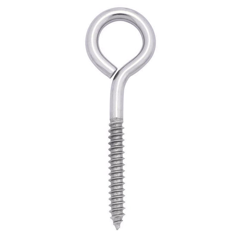 Hampton 5/16 in. X 4 in. L Stainless Stainless Steel Lag Thread Eyebolt (Pack of 5)