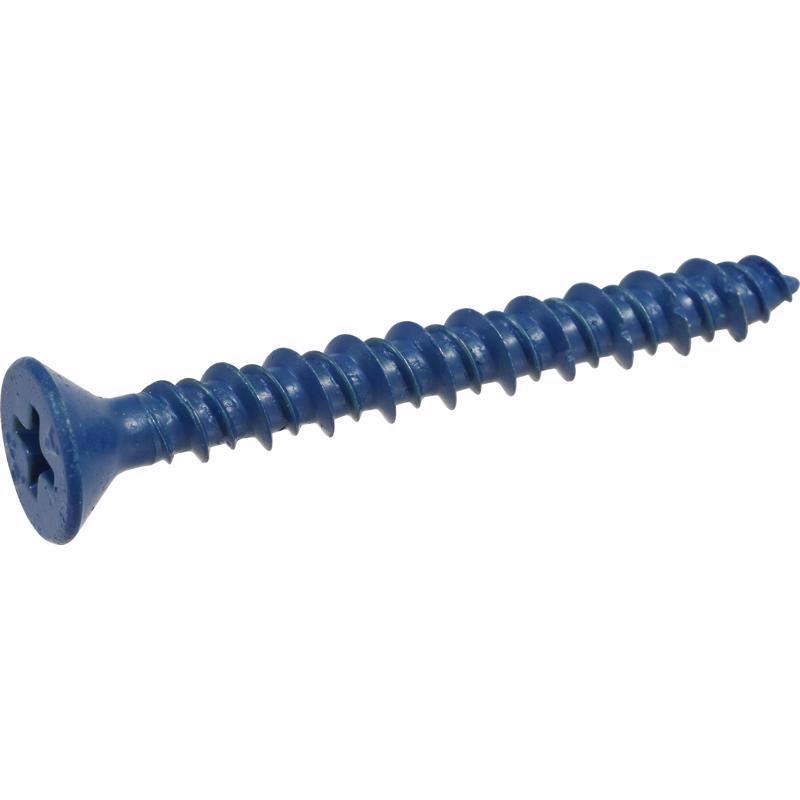 HILLMAN Tapper 3/16 in. D X 2.75 in. L Steel Flat Head Concrete Screw Anchor 100 pk