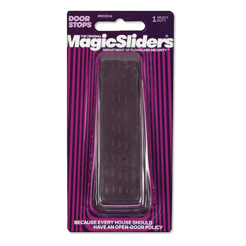 Magic Sliders 6-5/16 in. W X 2-1/2 in. L Heavy Duty Rubber Brown Door Stop (Pack of 6)