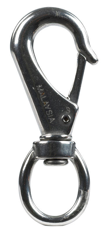 Campbell 3/4 in. D X 4-1/2 in. L Polished Steel Quick Snap 200 lb (Pack of 10)