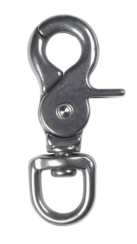 Campbell 1/2 in. D X 2-15/32 in. L Polished Steel Trigger Snap 80 lb (Pack of 10)