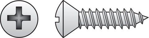 HILLMAN No. 10 Ga. X 1-1/2 in. L Phillips Oval Head Sheet Metal Screws 100 pk