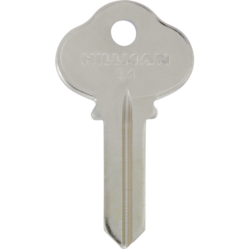 HILLMAN Traditional Key House/Office Key Blank 124 Single For Sargent Locks Silver (Pack of 4)