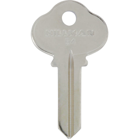 HILLMAN Traditional Key House/Office Key Blank 124 Single For Sargent Locks Silver (Pack of 4)