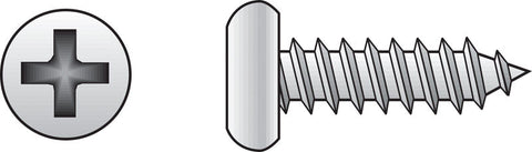 HILLMAN No. 10 Ga. X 1-1/2 in. L Phillips Pan Head Sheet Metal Screws 100 pk