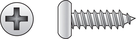 HILLMAN No. 12 Ga. X 3/4 in. L Phillips Pan Head Sheet Metal Screws 100 pk
