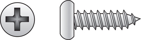 HILLMAN No. 14 Ga. X 1-1/2 in. L Phillips Pan Head Sheet Metal Screws 100 pk
