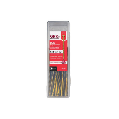 GRK Fasteners 5/16 in. in. X 3-1/2 in. L Star Hex Head W-Cut Structural Screws
