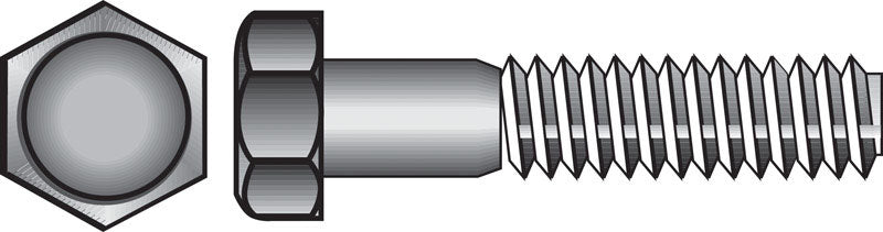 HILLMAN Tornillo de cabeza hexagonal de acero inoxidable 5/16-18 pulg. de diámetro x 2-1/2 pulg. de largo, paquete de 50