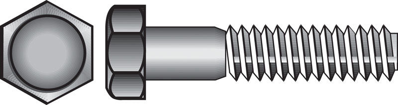 HILLMAN Tornillo de cabeza hexagonal de acero inoxidable 5/16-18 pulg. de diámetro x 3 pulg. de largo, paquete de 50
