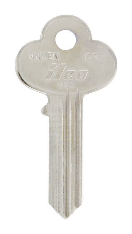 HILLMAN Traditional Key House/Office Key Blank 114 Single For Corbin Locks Silver (Pack of 4)