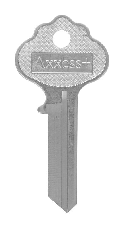 HILLMAN Traditional Key House/Office Key Blank 73 Single For Independent Locks Silver (Pack of 4)