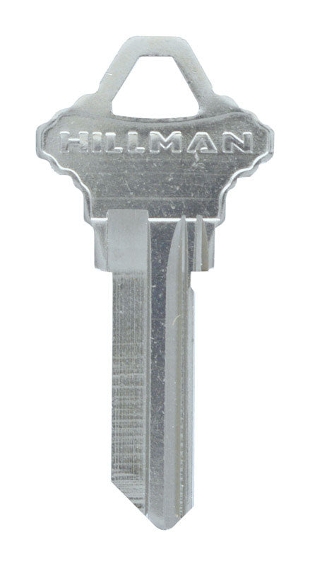 HILLMAN KeyKrafter Traditional Silver House/Office Key Blank 68 Single For Schlage Locks