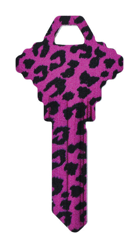 HILLMAN DIVA Leopard House/Office Universal Key Blank Single (Pack of 6)