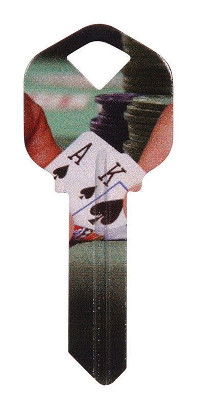 HILLMAN Wackey Poker House/Office Universal Key Blank Single (Pack of 6)