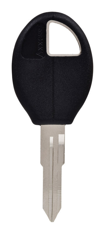 HILLMAN KeyKrafter Llave en blanco automotriz 37R doble para Infiniti Negro/Plata (Paquete de 5)