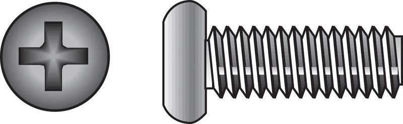 HILLMAN No. 8-32 Ga. X 1 in. L Phillips Flat Head Stainless Steel Machine Screws 100 pk