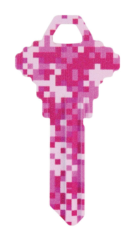 HILLMAN Wackey Digital Camo House/Office Key Blank 68 Single For Schlage Locks (Pack of 6)