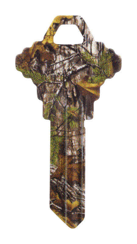 HILLMAN RealTree Green House/Office Universal Key Blank Single Green (Pack of 6)