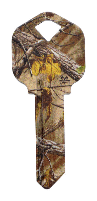 HILLMAN RealTree Green House/Office Universal Key Blank Single Green (Pack of 6)