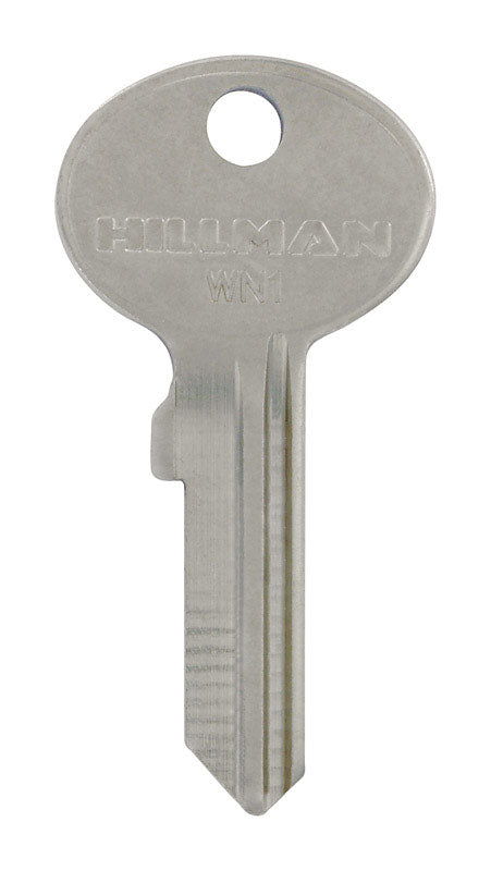 HILLMAN KeyKrafter Universal House/Office Key Blank 268 Single For Wind Mailbox Locks Silver (Pack of 4)