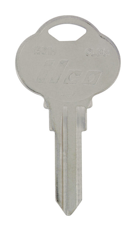 HILLMAN KeyKrafter Automotive Key Blank 190 Double For Club Steering Wheel Silver (Pack of 4)