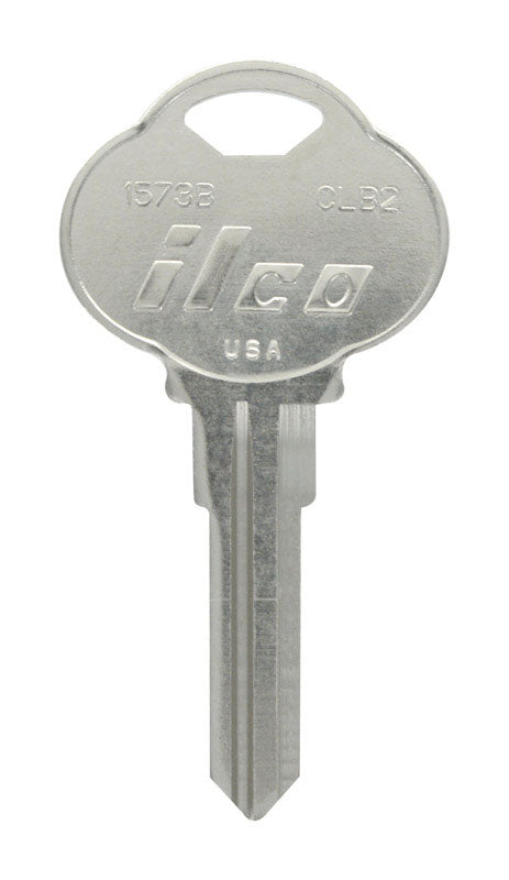 HILLMAN KeyKrafter Automotive Key Blank 189 Double For Club Steering Wheel Silver (Pack of 4)