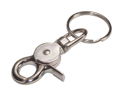HILLMAN Metal Silver Clips/Snap Hooks Trigger Snap Keychain