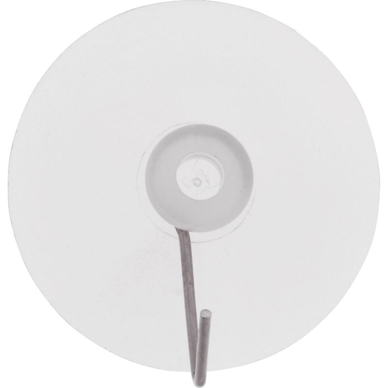 HILLMAN Large Nickel Plated Clear Metal/Plastic 3 in. L Cup Hook 3 lb 1 pk (Pack of 30)
