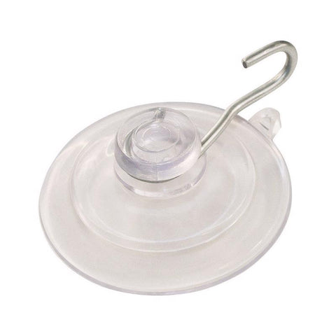 HILLMAN Medium Nickel Plated Clear Metal/Plastic 2 in. L Cup Hook 3 lb 1 pk (Pack of 72)