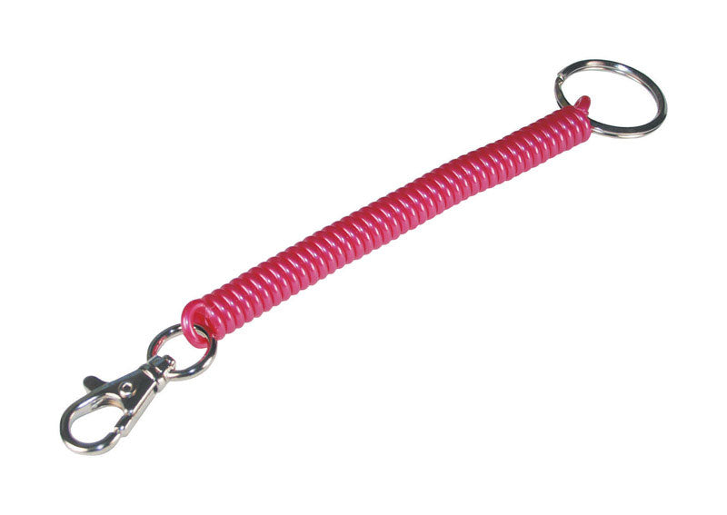 Llavero de espiral surtido de metal/plástico HILLMAN con broche