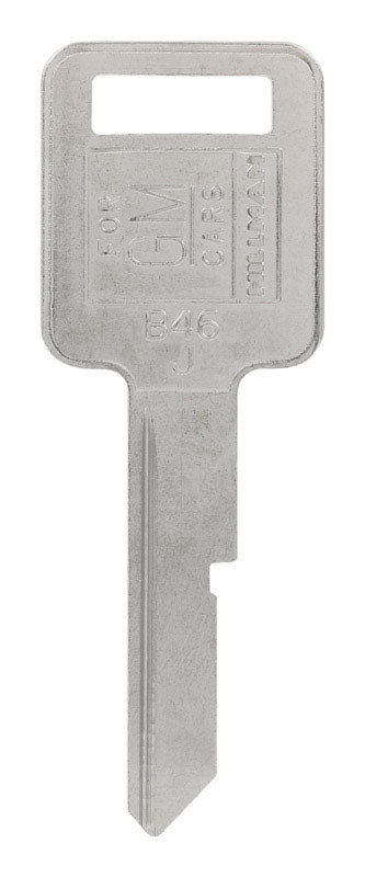 HILLMAN Traditional Key Automotive Key Blank Single For GM Silver (Pack of 10)