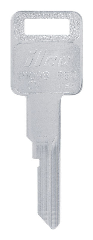 HILLMAN Traditional Key Automotive Key Blank Single For GM Silver (Pack of 10)