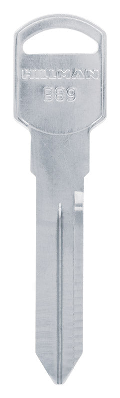 HILLMAN Traditional Key Automotive Key Blank Double For GM Silver (Pack of 10)