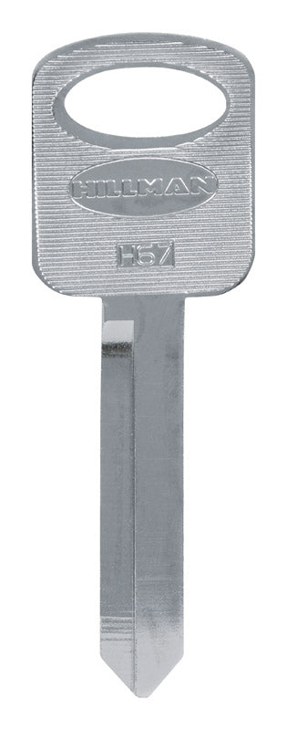 HILLMAN Traditional Key Automotive Key Blank Double For Ford Silver (Pack of 10)