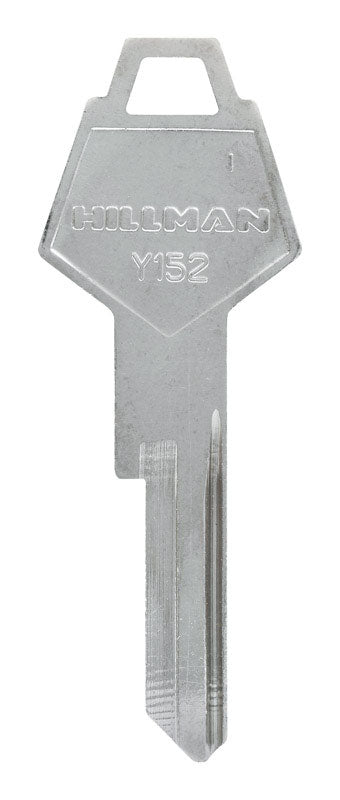 HILLMAN Traditional Key Automotive Key Blank Single For Chrysler Silver (Pack of 10)
