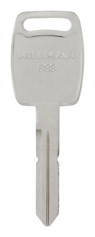 HILLMAN Traditional Key Automotive Key Blank Double For GM Silver (Pack of 10)