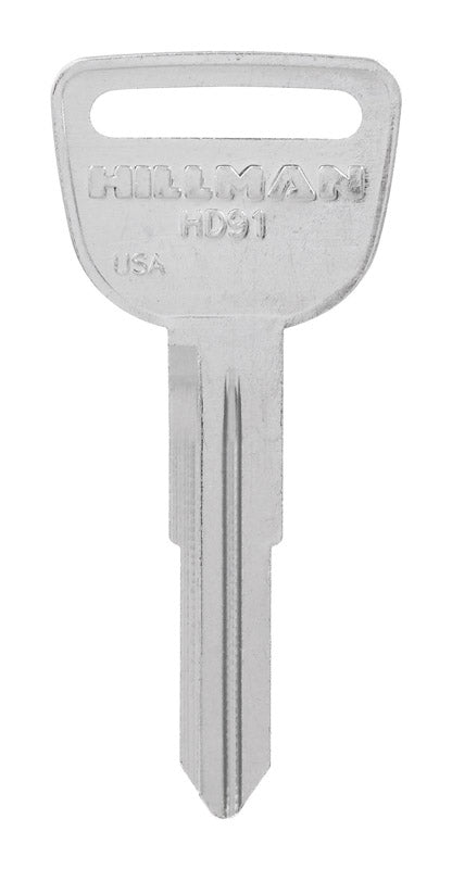HILLMAN Traditional Key Automotive Key Blank Double For Honda Silver (Pack of 10)