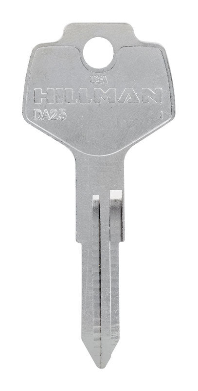 HILLMAN Traditional Key Automotive Key Blank Double For Nissan Silver (Pack of 10)