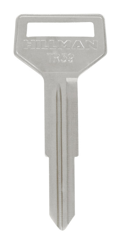 HILLMAN Traditional Key Automotive Key Blank Double For Toyota Silver (Pack of 10)