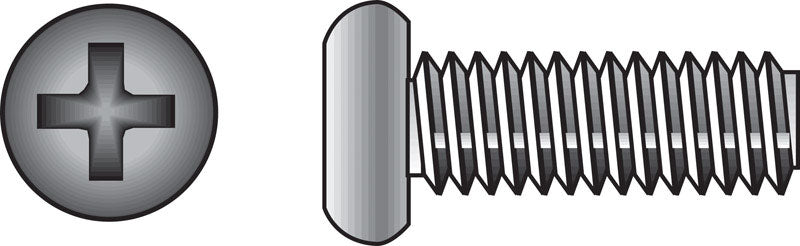 HILLMAN No. 8-32 Ga. X 1-1/2 in. L Phillips Flat Head Stainless Steel Machine Screws 100 pk