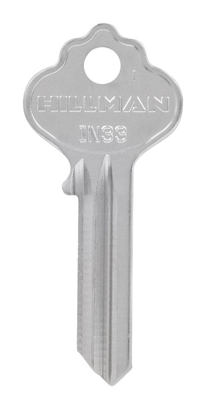 HILLMAN House/Office Key Blank Single Silver (Pack of 10)