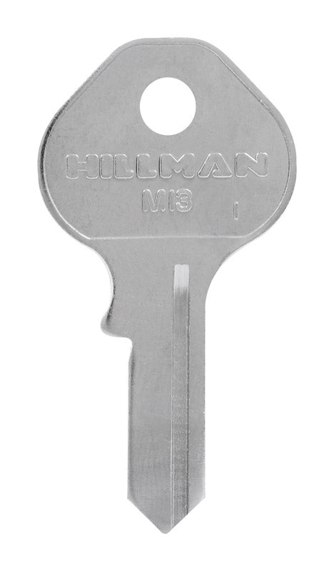 HILLMAN M-1P Padlock Key Blank M13 Single Silver (Pack of 10)