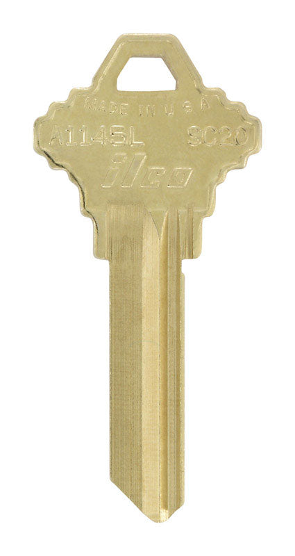 HILLMAN SC20 House/Office Universal Key Blank Single Gold (Pack of 10)
